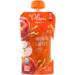 Plum Organics, Organic Baby Food, Stage 2, Apple & Carrot, 4 oz (113 g) - The Supplement Shop