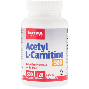 Jarrow Formulas, Acetyl L-Carnitine, 500 mg, 120 Veggie Caps