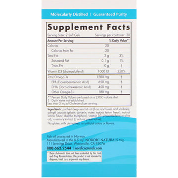 Nordic Naturals, Ultimate Omega-D3, Lemon, 60 Soft Gels