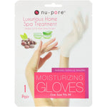 Nu-Pore, Moisturizing Gloves, Jojoba Oil & Aloe Vera Extract, 1 Pair - The Supplement Shop