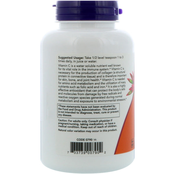 Now Foods, Vitamin C Crystals, 8 oz (227 g) - The Supplement Shop