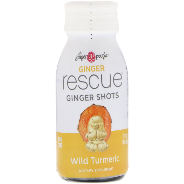 The Ginger People, Ginger Rescue Shots, Wild Turmeric, 2 fl oz (60 ml) - The Supplement Shop