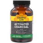 Country Life, Activated Charcoal, 260 mg, 100 Vegan Capsules - The Supplement Shop