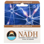 Source Naturals, NADH, 20 mg, 30 Sublingual Tablets - The Supplement Shop