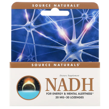 Source Naturals, NADH, 20 mg, 30 Lozenges