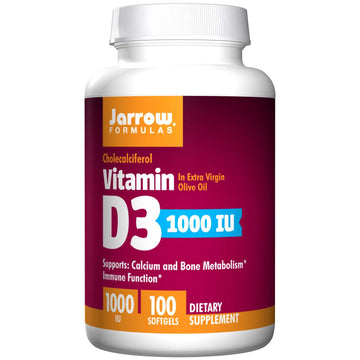 Jarrow Formulas, Vitamin D3, Cholecalciferol, 1,000 IU, 100 Softgels