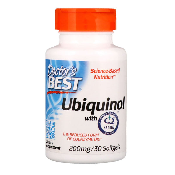 Doctor's Best, Ubiquinol with Kaneka, 200 mg, 30 Softgels - The Supplement Shop