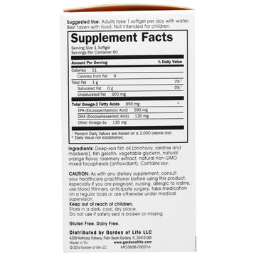 Minami Nutrition, Supercritical, Omega-3 Fish Oil, 850 mg, Orange Flavor, 60 Softgels