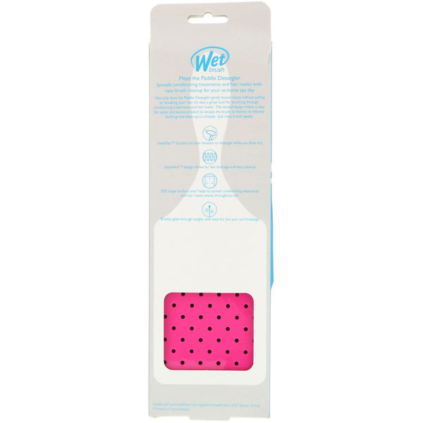 Wet Brush, Paddle Detangler Brush, Pink, 1 Brush - The Supplement Shop