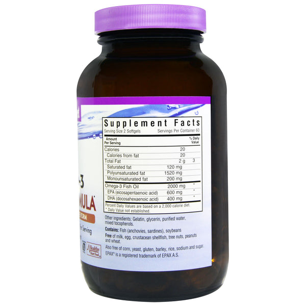 Bluebonnet Nutrition, Natural Omega-3 Heart Formula, 120 Softgels - The Supplement Shop