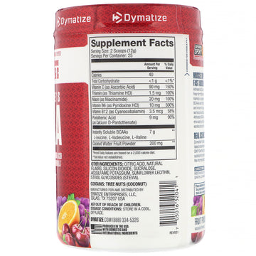 Dymatize Nutrition, Athlete's BCAA, Fruit Punch, 10.58 oz (300 g)