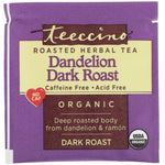 Teeccino, Roasted Herbal Tea, Dandelion Dark Roast, Organic, Caffeine Free, 10 Tea Bags, 2.12 oz (60 g) - The Supplement Shop