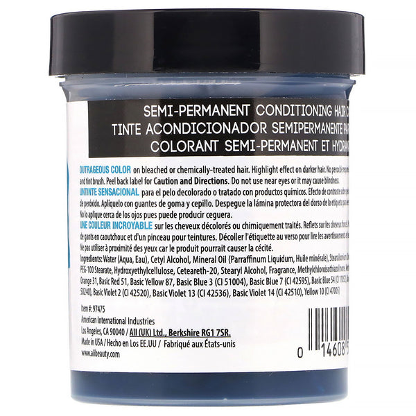 Punky Colour, Semi-Permanent Conditioning Hair Color, Turquoise, 3.5 fl oz (100 ml) - The Supplement Shop