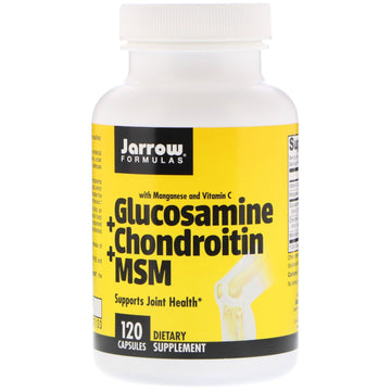 Jarrow Formulas, Glucosamine + Chondroitin + MSM, 120 Capsules