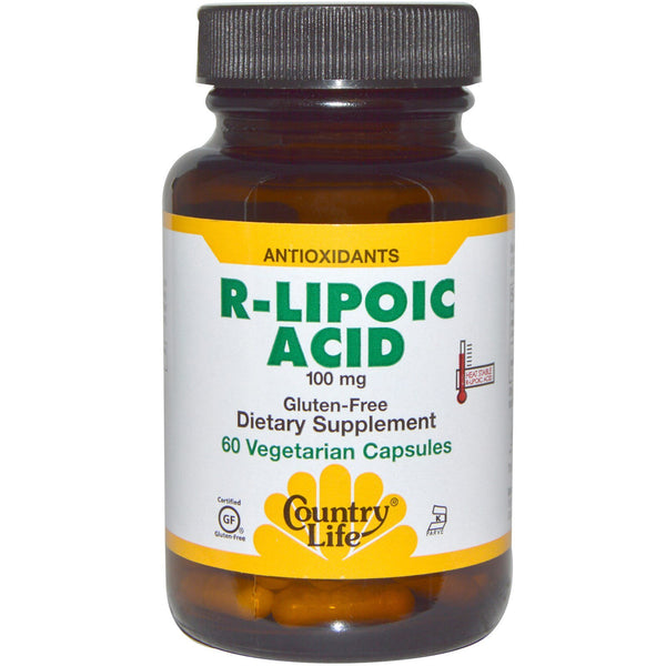 Country Life, R-Lipoic Acid, 100 mg, 60 Vegetarian Capsules - The Supplement Shop