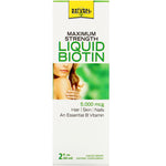 Natural Balance, Maximum Strength Liquid Biotin, Citrus Flavored , 5,000 mcg, 2 fl oz (60 ml)