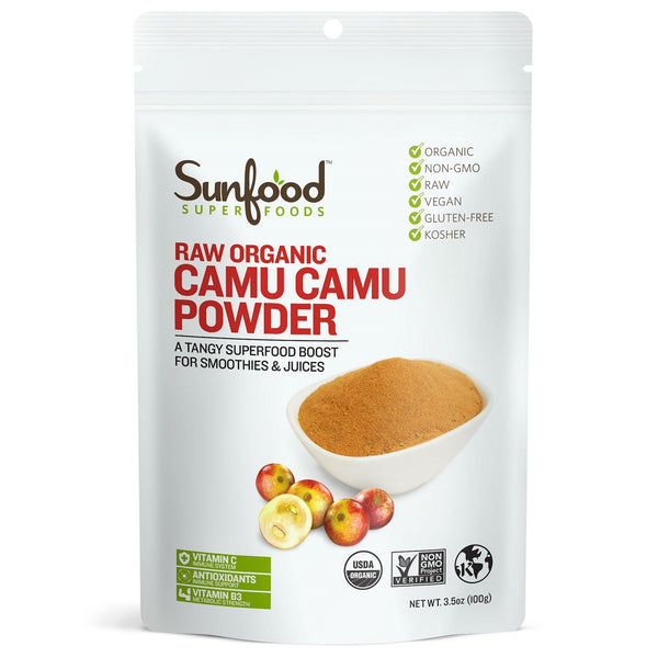 Sunfood, Raw Organic Camu Camu Powder, 3.5 oz (100 g) - The Supplement Shop