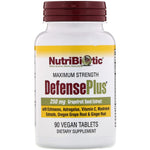 NutriBiotic, DefensePlus, Maximum Strength, 90 Vegan Tablets - The Supplement Shop