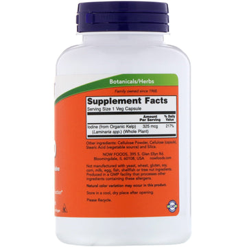 NOW Foods, Kelp, 325 mcg, 250 Veg Capsules