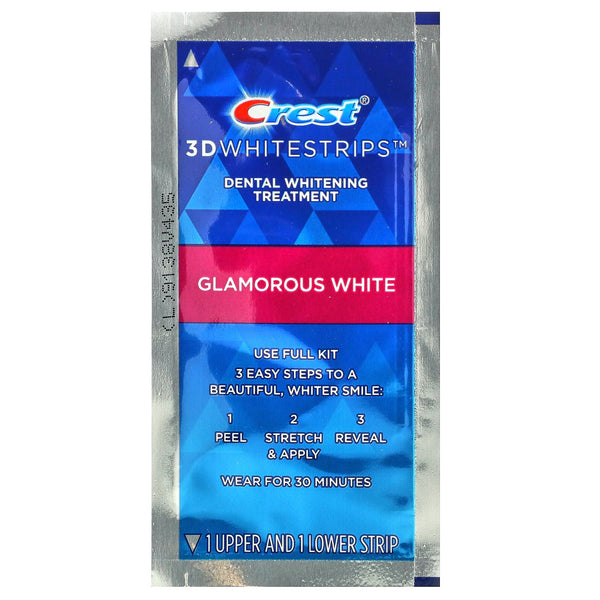 Crest, 3D Whitestrips, Dental Whitening Kit, Glamorous White, 28 Strips - The Supplement Shop