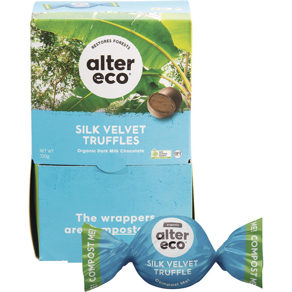 Alter Eco Chocolate Organic Silk Velvet Truffles 60x12g