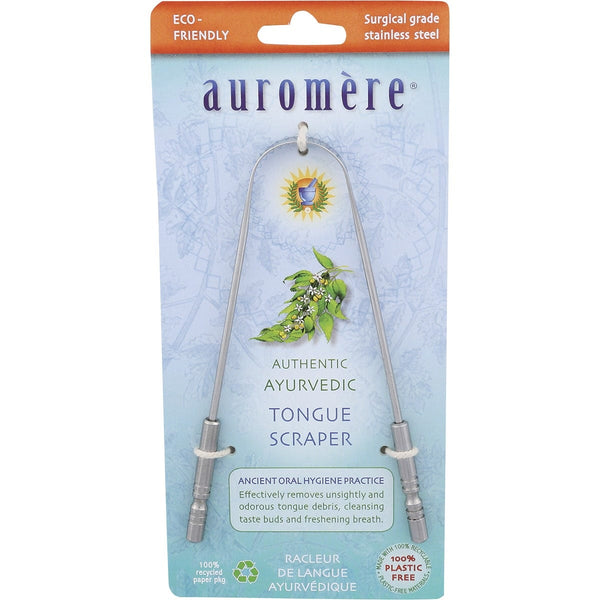 Auromere Tongue Scraper Ayurvedic Surgical Grade Stainless Steel x6