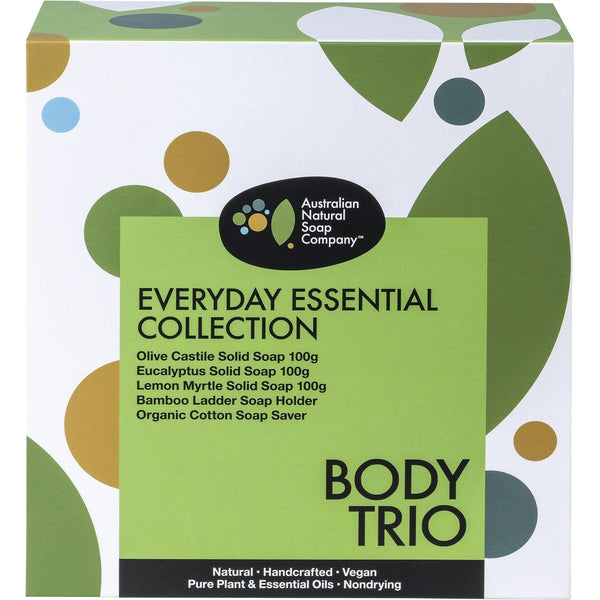 Australian Natural Soap Co Body Trio Pack Everyday Essential Collection 5pk