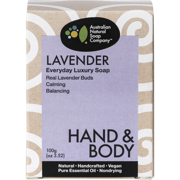 Australian Natural Soap Co Hand & Body Everyday Luxury Lavender 100g