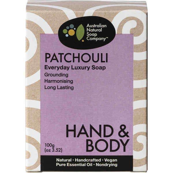 Australian Natural Soap Co Hand & Body Everyday Luxury Patchouli 100g