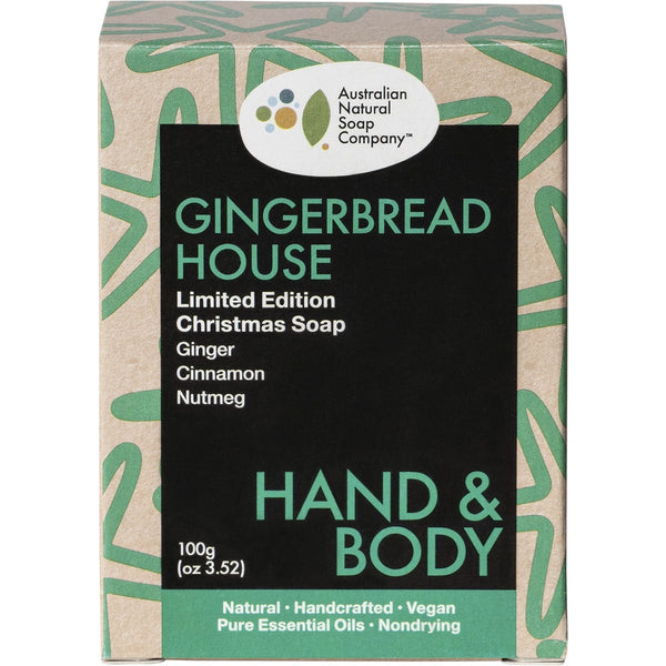 Australian Natural Soap CO Hand & Body Christmas Edition Gingerbread House 100g