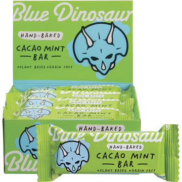 Blue Dinosaur Hand-Baked Bar Cacao Mint 12x45g