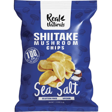 Real Naturals Shiitake Mushroom Chips Sea Salt 12x32g