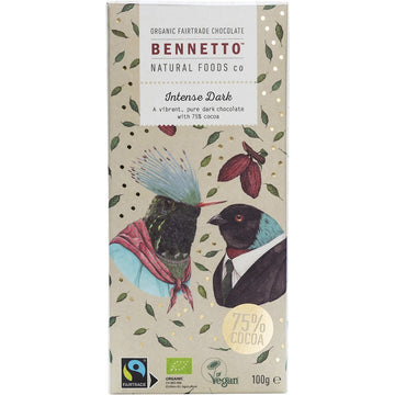 Bennetto Organic Dark Chocolate Intense Dark 14x100g