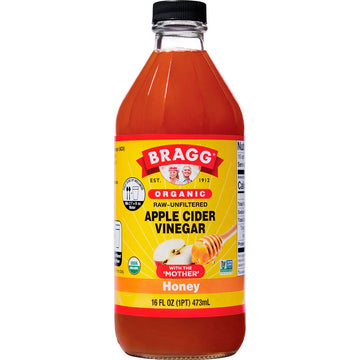 Bragg Apple Cider Vinegar & Honey Unfiltered with The Mother 473ml