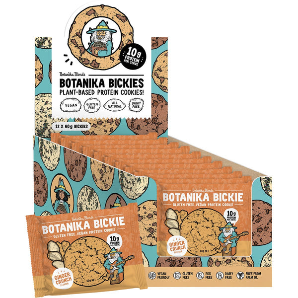 Botanika Blends Botanika Bickie Protein Cookie Ginger Crunch 12x60g