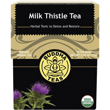 Buddha Teas Organic Herbal Tea Bags Milk Thistle Tea 18pk