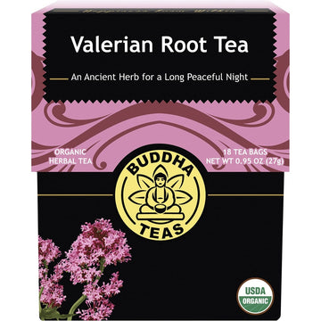 Buddha Teas Organic Herbal Tea Bags Valerian Root Tea 18pk