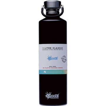 Cheeki Stainless Steel Bottle Black 1L