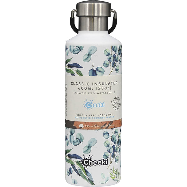 Cheeki Stainless Steel Bottle Insulated 3D Watercolour 600ml