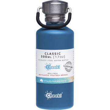 Cheeki Stainless Steel Bottle Topaz 500ml