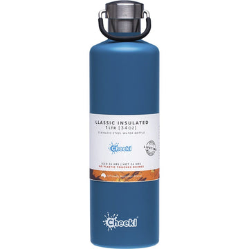 Cheeki Stainless Steel Bottle Insulated Topaz 1L