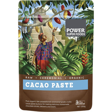 Power Super Foods Cacao Paste Buttons The Origin Series 250g