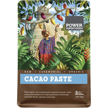 Power Super Foods Cacao Paste Buttons The Origin Series 500g