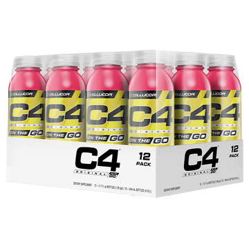 Cellucor C4 Energy Non-Carbonated Zero Sugar Energy Drink, Pre Workout Drink + Beta Alanine RTD