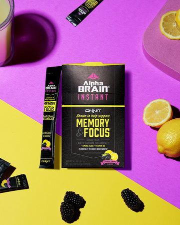 SALE ONNIT Alpha BRAIN® Instant Blackberry Lemonade Flavour 30 pack