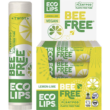 Eco Lips Lip Balm Bee Free Lemon-Lime 24x4.25g