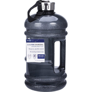 Enviro Products Drink Bottle Eastar BPA Free Charcoal 2.2L