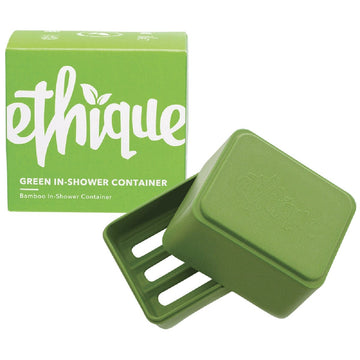 Ethique Bamboo & Cornstarch Shower Container Green