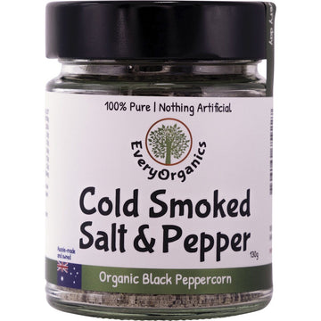 EveryOrganics Cold Smoked Salt & Pepper Organic Black Peppercorn 130g