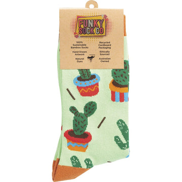 Funky Sock Co Bamboo Socks Cactus 2.0 1 Pair